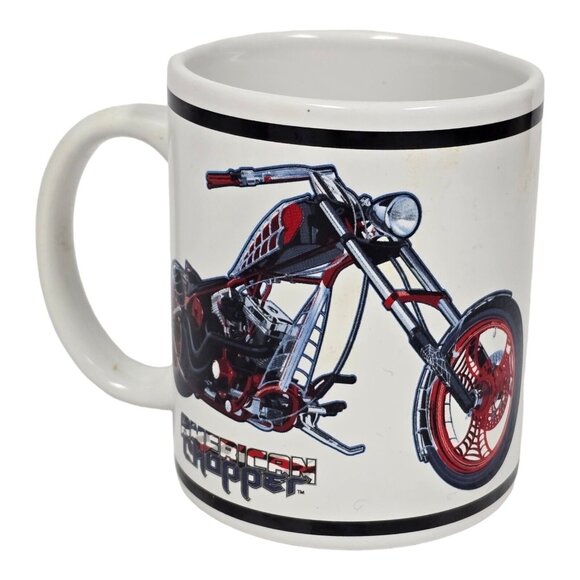 American Chopper Coffee Mugs (2) Black Widow Bike Orange County OCC Memorabilia - Picture 11 of 16